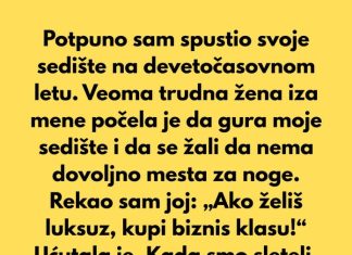 Platio sam svoje sedište — spustiću ga koliko god hoću Platio sam svoje sedište — spustiću ga koliko god hoću - featured image