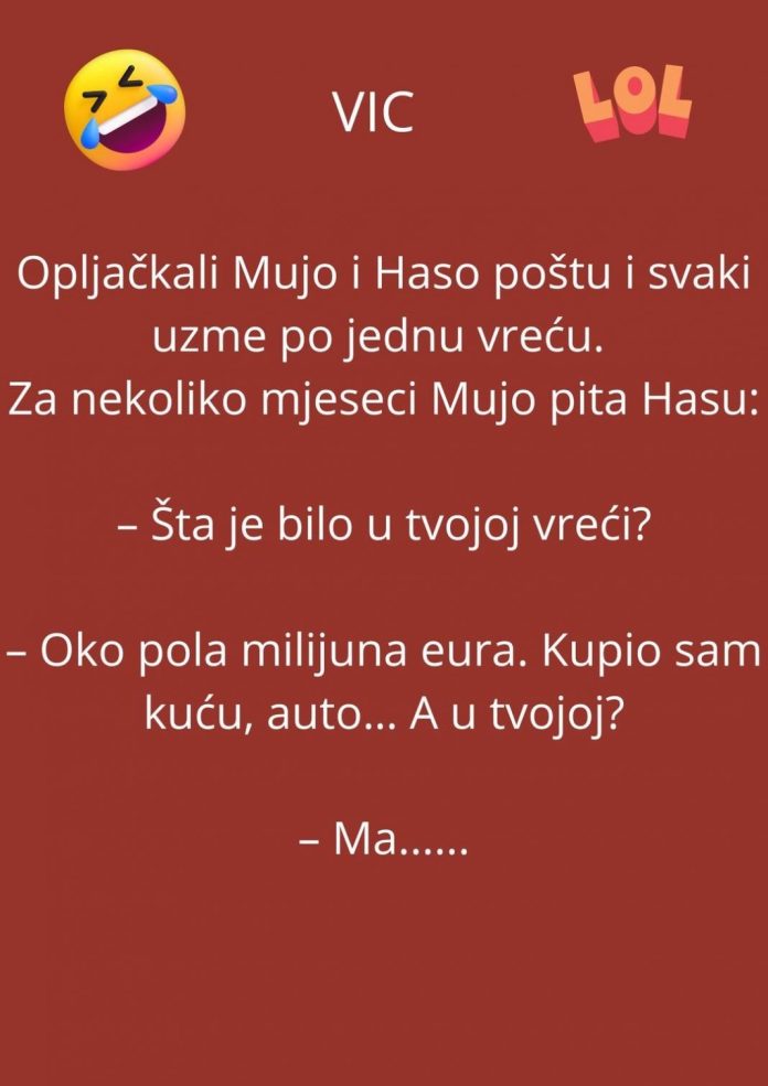 VIC DANA:Opljačkali Mujo i Haso poštu - featured image