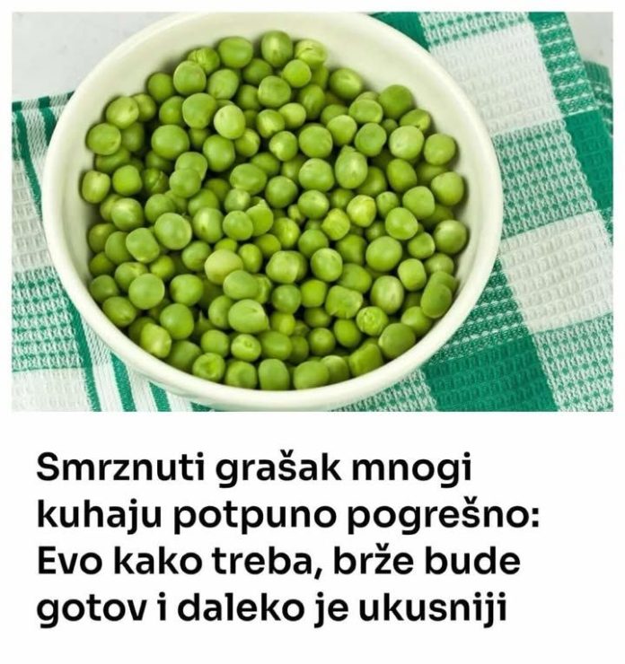 Smrznuti grašak mnogi kuhaju potpuno pogrešno: Evo kako treba, brže bude gotov i daleko je ukusniji - featured image