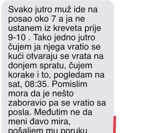 Moram priznati da moj suprug na posao odlazi oko 7 sati ujutro, dok ja inače ne ustajem iz kreveta do 9-10 sati. Moram priznati da moj suprug na posao odlazi oko 7 sati ujutro, dok ja inače ne ustajem iz kreveta do 9-10 sati. - featured image