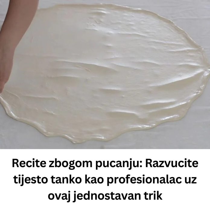 Recite zbogom pucanju: Razvucite tijesto tanko kao profesionalac uz ovaj jednostavan trik - content image