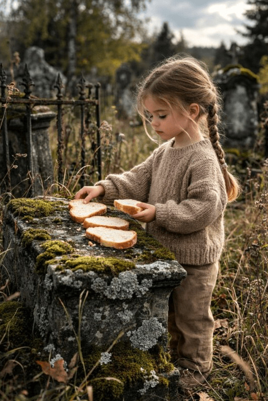 Šestogodišnja devojčica je skoro svake nedelje ostavljala hleb na jednoj grobnici tokom cele godine: njena majka bila je sigurna da samo hrani ptice, ali kada je saznala istinu, bila je zaista užasnuta 😨😢 - featured image Šestogodišnja devojčica je skoro svake nedelje ostavljala hleb na jednoj grobnici tokom cele godine: njena majka bila je sigurna da samo hrani ptice, ali kada je saznala istinu, bila je zaista užasnuta 😨😢 - featured image