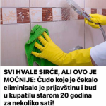 SVI HVALE SIRĆE, ALI OVO JE MOĆNIJE: Čudo koje je čekalo eliminisalo je prljavštinu i buđ u kupatilu starom 20 godina za nekoliko sati!