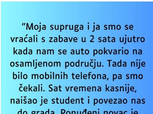 “Supruga i ja smo se vracali sa zabave u 2 ujutro i auto nam staje na osamljenom mjestu…” “Supruga i ja smo se vracali sa zabave u 2 ujutro i auto nam staje na osamljenom mjestu…” - featured image
